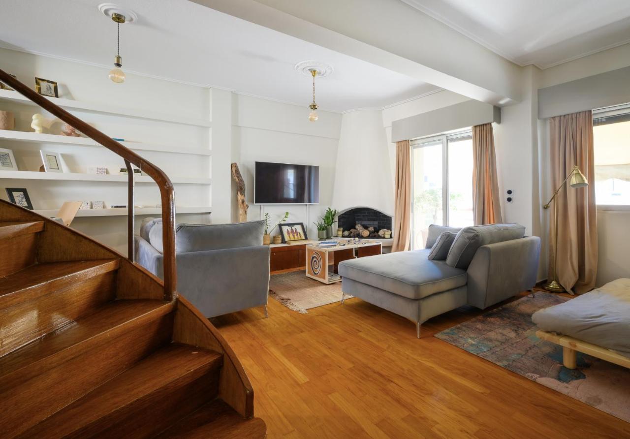 אתונה Relaxed Art Deco Maisonette Pagrati מראה חיצוני תמונה